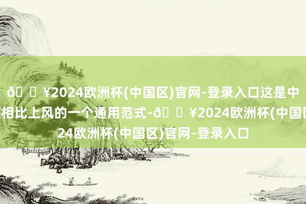 🔥2024欧洲杯(中国区)官网-登录入口这是中国制造/创造抖擞相比上风的一个通用范式-🔥2024欧洲杯(中国区)官网-登录入口